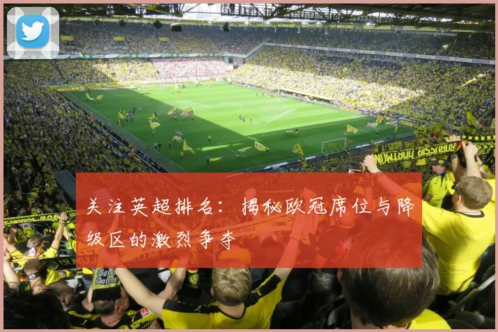关注英超排名：揭秘欧冠席位与降级区的激烈争夺
