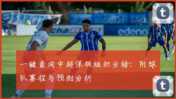 一键查询中超保级组积分榜：附球队赛程与预测分析